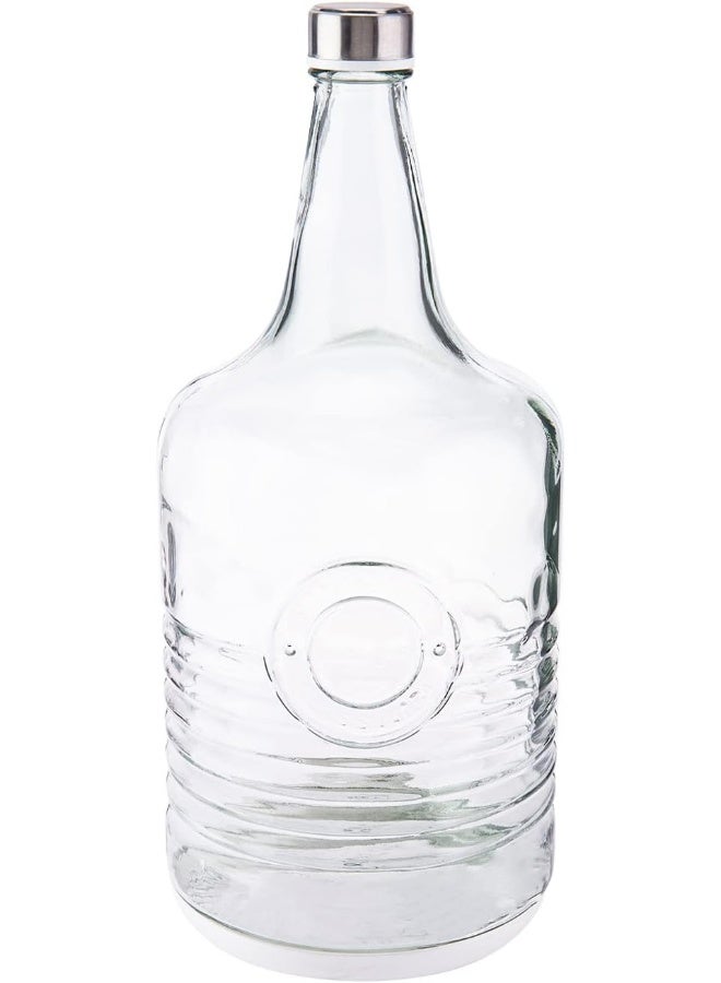 AKDC Limon Glass Bottle L(16CM) XW(16CM) XH(37CM) Transparent - Image 1
