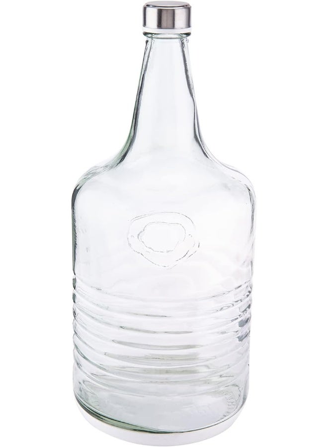 AKDC Limon Glass Bottle L(16CM) XW(16CM) XH(37CM) Transparent - Image 3