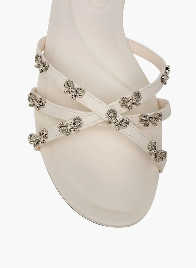 سيليست Women's Embellished Slip-On Sandals