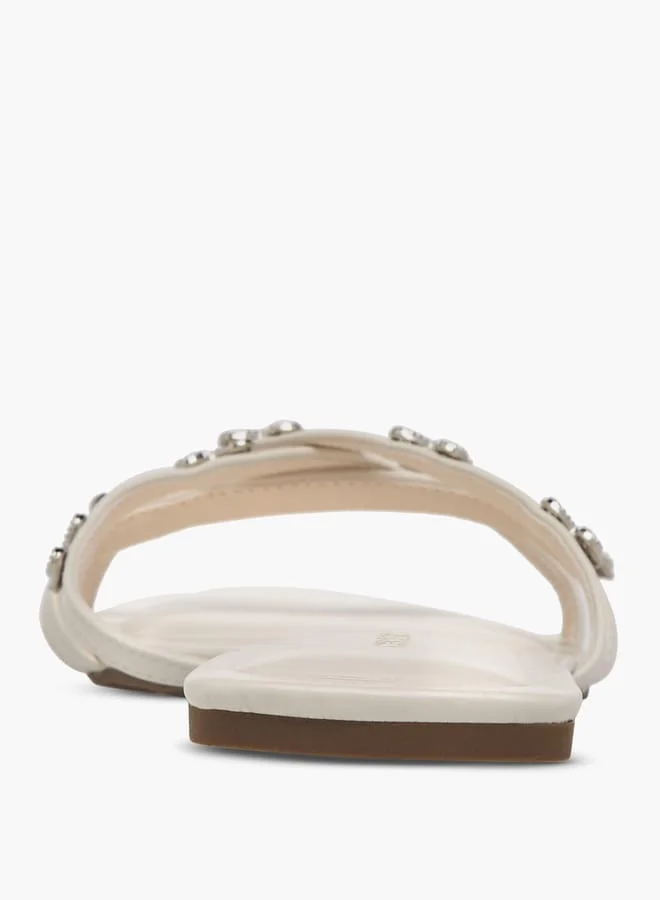 سيليست Women's Embellished Slip-On Sandals