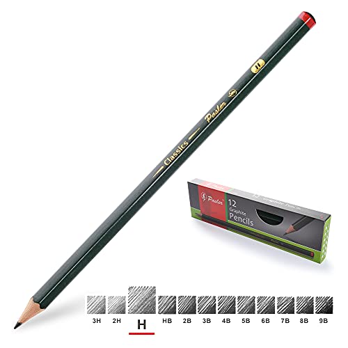 Pasler Professional Graphic Sketching Drawing Pencils 12 Count (H) - Image 1