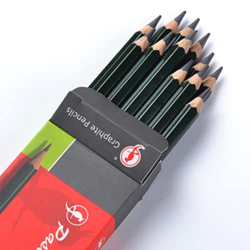 Pasler Professional Graphic Sketching Drawing Pencils 12 Count (H) - Image 3