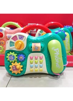 Generic Children's Toys Early Education Enlightenment Electronic Organ Portable Baby Multifunctional Electronic Organ Toy Musical Instrument-Color:Yellow-Q Adorable Elephant Music Piano [with Battery]  - Image 5