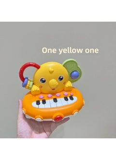 Generic Children's Toys Early Education Enlightenment Electronic Organ Portable Baby Multifunctional Electronic Organ Toy Musical Instrument-Color:Yellow-Q Adorable Elephant Music Piano [with Battery]  - Image 1