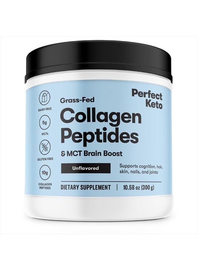 Perfect Keto Collagen Protein Powder with MCT Oil - Grassfed, GF, Multi Supplement, Best for Ketogenic Diets, Keto Creamer, Coffee and Shakes for Women and Men - Unflavored - Image 1