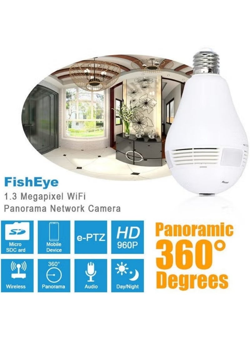 Smart Bulb Camera – 360° Surveillance & Motion Detection - Image 2