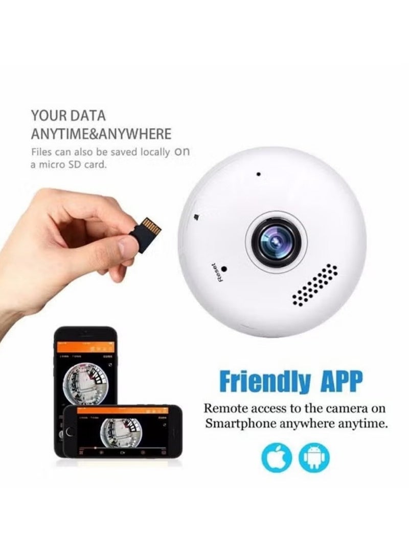 Smart Bulb Camera – 360° Surveillance & Motion Detection - Image 3