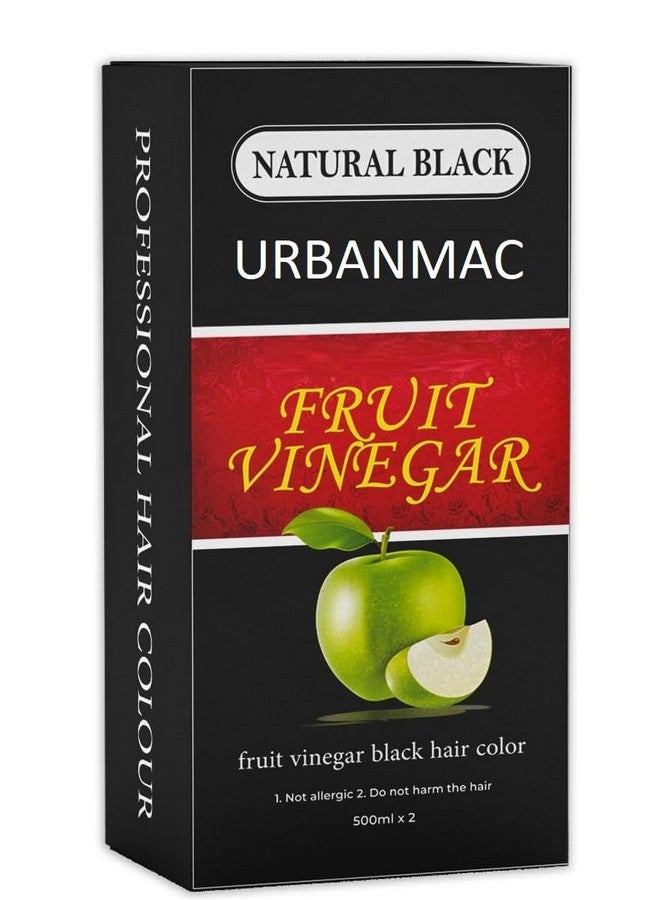 KATE BLANC Fruit Vinegar Hair Color Black Gel With Dye Brush and Mixing Bowl Hair Colouring Kit,2 Count - Image 5