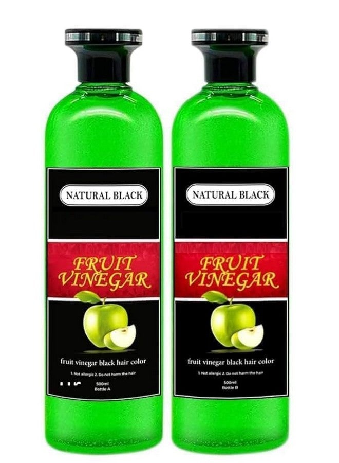 KATE BLANC Fruit Vinegar Hair Color Black Gel With Dye Brush and Mixing Bowl Hair Colouring Kit,2 Count - Image 4