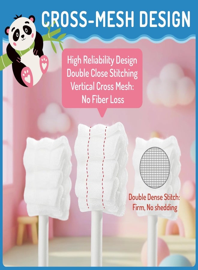 AOAO Baby Tongue Cleaner, Baby Toothbrush, 48pcs Disposable Infant Mouth Cleaner, Soft Gauze Toohthbrush Toddler Oral Cleaning Stick Dental Care for 0-36 Month Newborn, Baby Oral Cleaner (48pcs) - Image 4