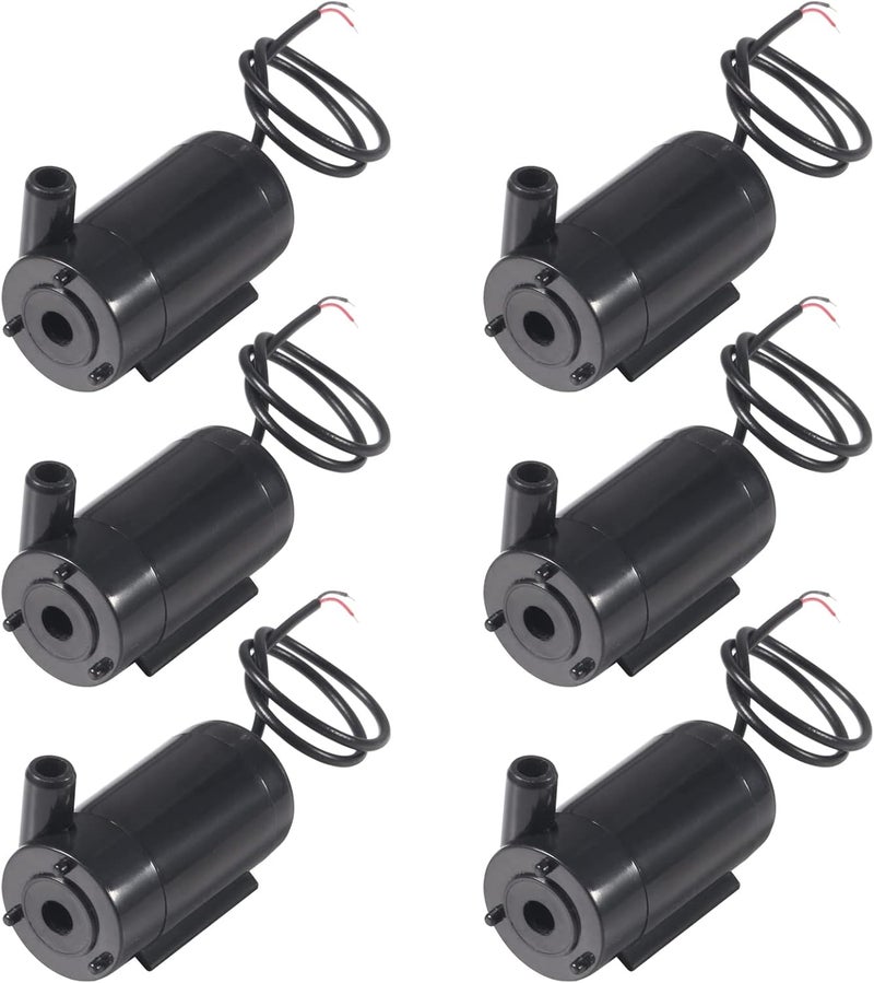 AITIAO 6Pcs Mini Water Pump DC 3V 5V 120L/H Low Noise Motor pump Micro Submersible Mini Water Pump Fish Tanks Fountain Aquarium Brushless Motor Submersible Water Pump (6PCS) - Image 2