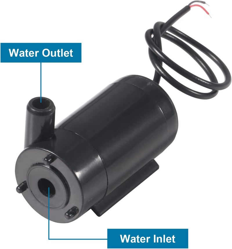 AITIAO 6Pcs Mini Water Pump DC 3V 5V 120L/H Low Noise Motor pump Micro Submersible Mini Water Pump Fish Tanks Fountain Aquarium Brushless Motor Submersible Water Pump (6PCS) - Image 3