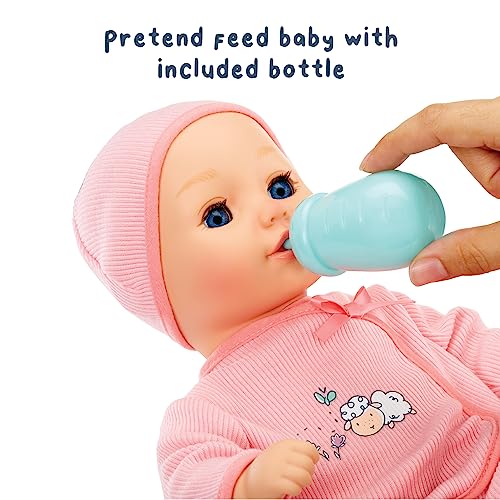 Baby Born My First Baby Annabell - Blue Eyes: Realistic Soft-Bodied Doll for Kids Ages 1 & Up, Eyes Open & Close, Doll with Bottle - Image 4