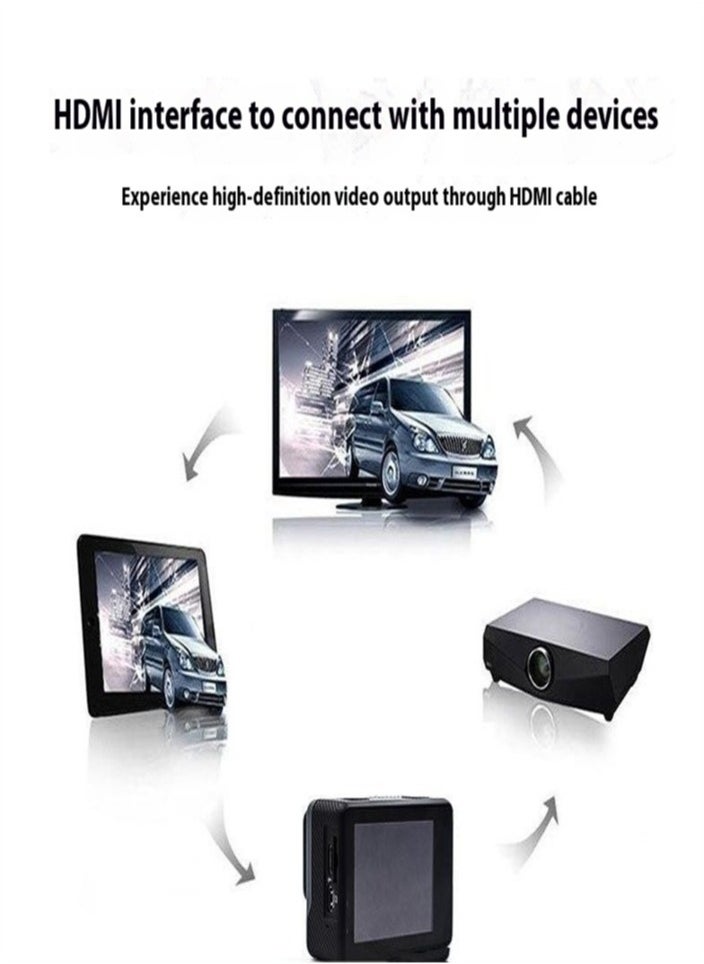 Generic - 5K WiFi Action Camera 170° Wide Angle, Anti-Shake Action Camera Waterproof Remote Control Action Camera with Remote Control and Accessories - Image 1