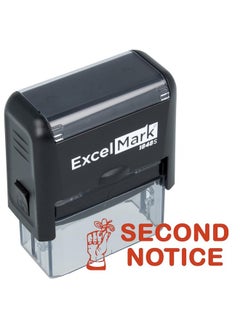 ExcelMark Second Notice - Self Inking Bill Collection Stamp In Red Ink  - Image 1
