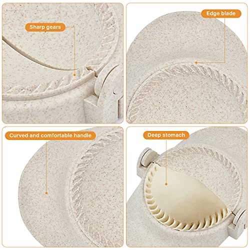 Worldity 7 Pieces Empanada Maker Press, 3 Size Dumpling Maker Press with Dough Cutter and Stuffing Spoon, Dumpling Mold for Chinese Dumplings, Empanadas, Ravioli and Pie - Image 5