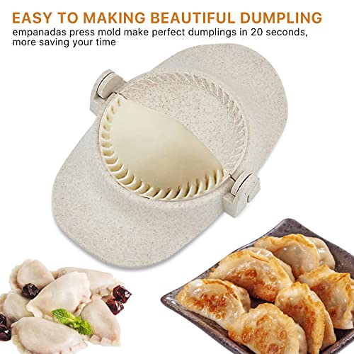 Worldity 7 Pieces Empanada Maker Press, 3 Size Dumpling Maker Press with Dough Cutter and Stuffing Spoon, Dumpling Mold for Chinese Dumplings, Empanadas, Ravioli and Pie - Image 2