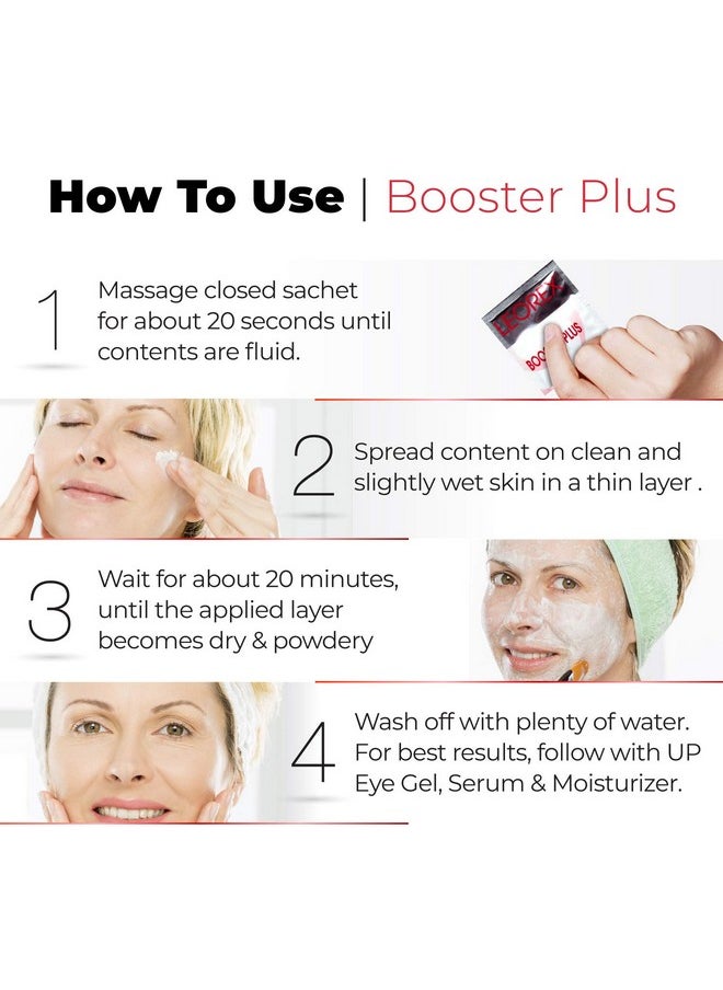 leorex Booster Plus Antiwrinkle Tightening For Dry Skin Ultra Cream Repair For Antiaging Instant Age Eraser Firm Cream Intensive Lift Firming Creams Reduces Fine Lines & Wrinkles 10 Pack  - Image 3