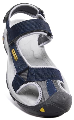 CAMEL CROWN Men's Waterproof Hiking Sandals Closed Toe Water Sandals Athletic Sport Sandals for Summer Outdoor Beach Wading Boat for Hiker Blue 7 - Image 1