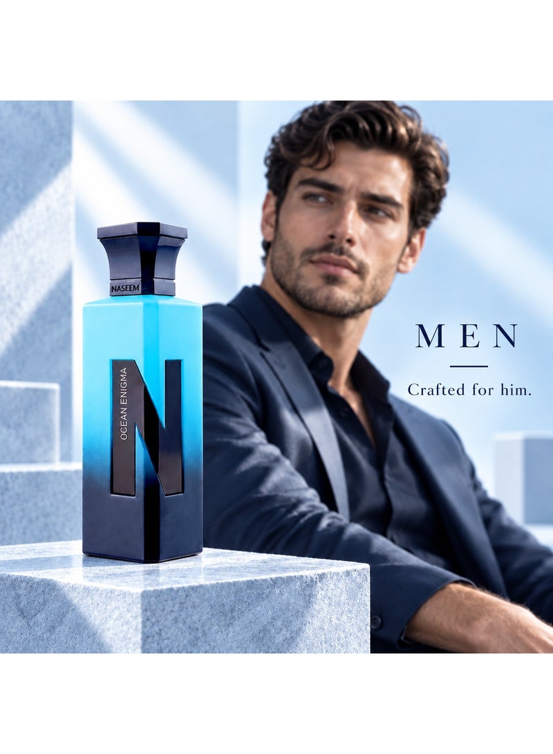 Naseem Ocean Enigma Eau De Parfum Perfume for Men & Women - 75ml - Image 4