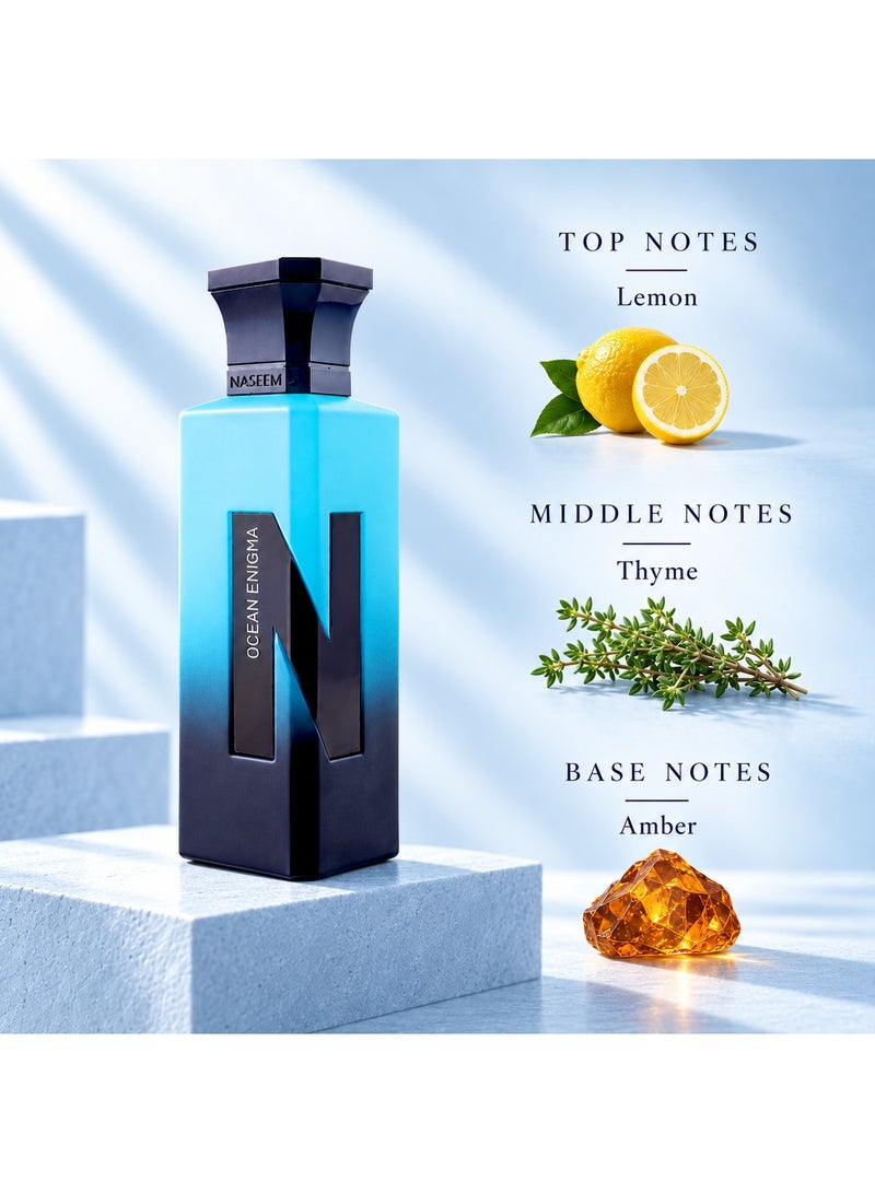 Naseem Ocean Enigma Eau De Parfum Perfume for Men & Women - 75ml - Image 3