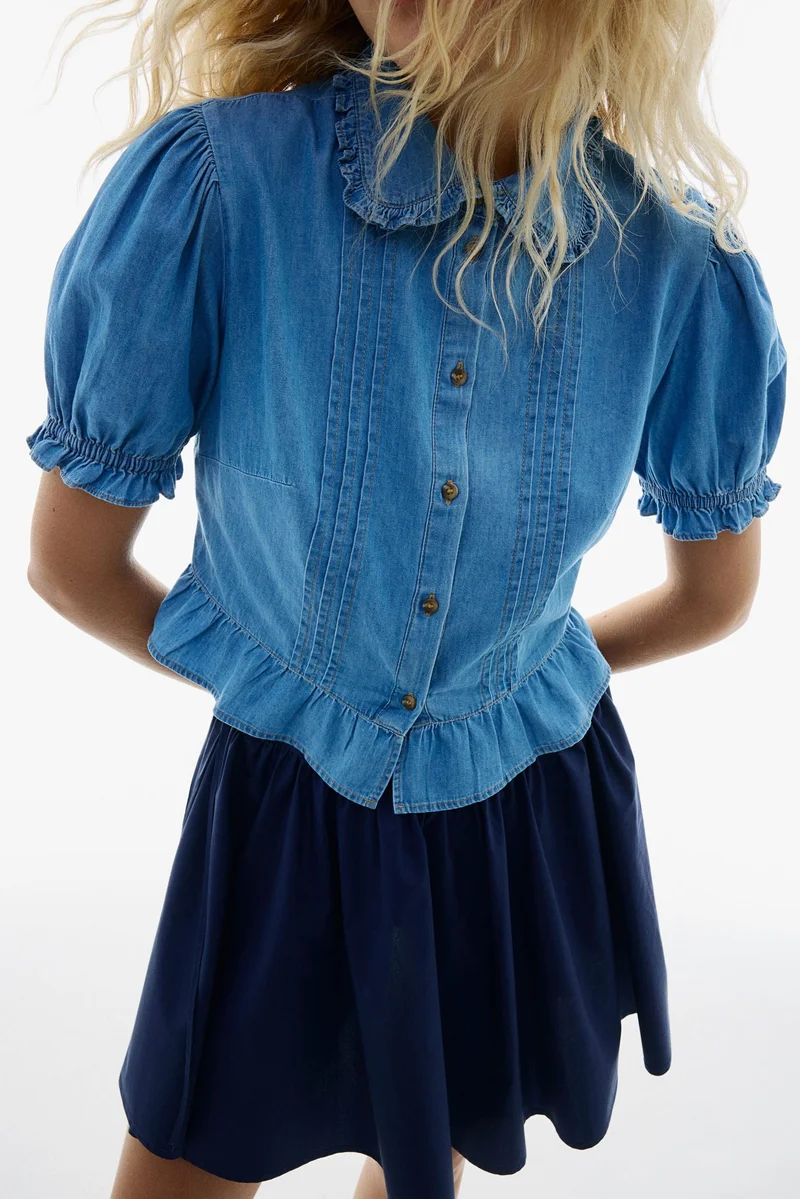 H&M Denim blouse
