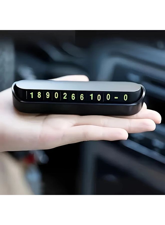 Adjustable Car Privacy Number Plate Black Sliding Hidden Display Panel with Locking Mechanism - Image 3