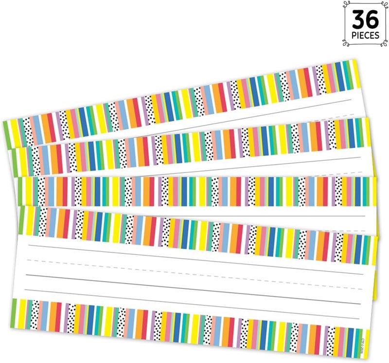 كريتيف تيتشنغ بريس لوحات أسماء خطوط ونقاط من CTP Core Decor، 36 لكل حزمة - تستخدم على مكاتب الطلاب، الخزائن، صناديق التخزين ( 11148) - Image 2