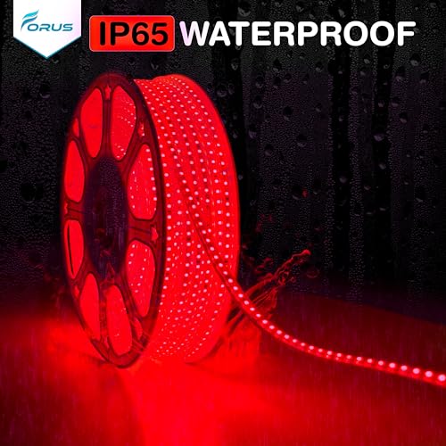 Forus LED Rope Light 5 Meter 6 Month Warranty, Outdoor Waterproof Decorative Cove Lights for Ceiling, Balcony, Home Decor, Interior Decoration, Flexible Profile Light for Diwali, Christmas -Red - Image 5
