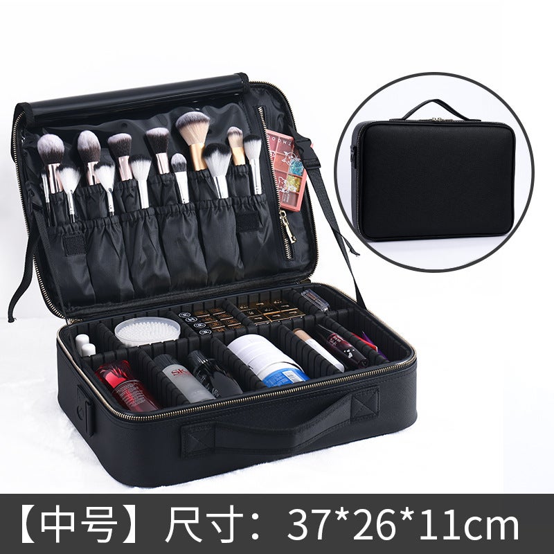 Factory Large Capacity Cosmetic Bag Tattoo Nail Art Makeup Portable Partition Toolbox Makeup Bags - Image 1