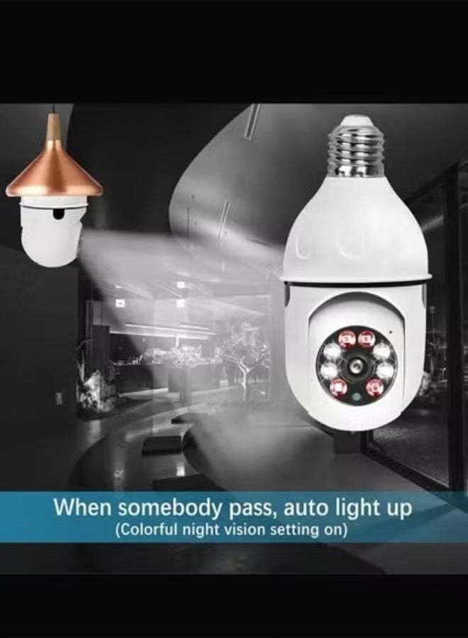 TIGER 1080P Wireless Light Bulb Security Camera | 360° Rotation, 2.4GHz & 5G WiFi Connectivity | Human Motion Detection, Alarm, Two-Way Talk | Indoor & Outdoor Home Security Camera for Real-Time Surveillance | Easy Installation for Smart Home Use - Image 3