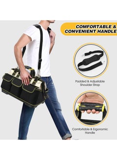 YIM-VIBEHAUS Wide Mouth Tool Bag with Multi-Pockets & Waterproof Molded Base Electric Tool Bag  - Image 5