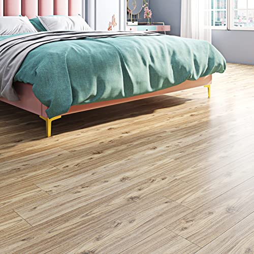 Livelynine 6x36 Peel and Stick Floor Tile Wood Look Waterproof Vinyl Flooring Peel & Stick Renter Friendly Floor Wood Vinyl Plank Flooring Planks Self Adhesive Sticky Tiles Laminate Removable 4-Tiles - Image 3
