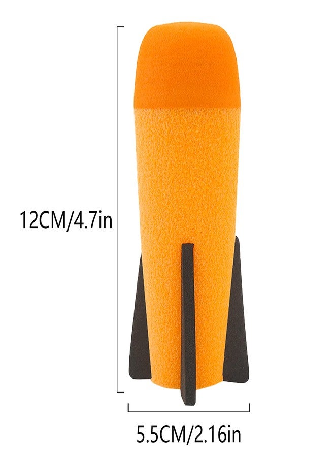 EKIND 8-Pack Mega Missile Refill for Toy Rocket Launcher, Foam Ammo Compatible for Nerf N-Strike Elite Series (Orange) - Image 5