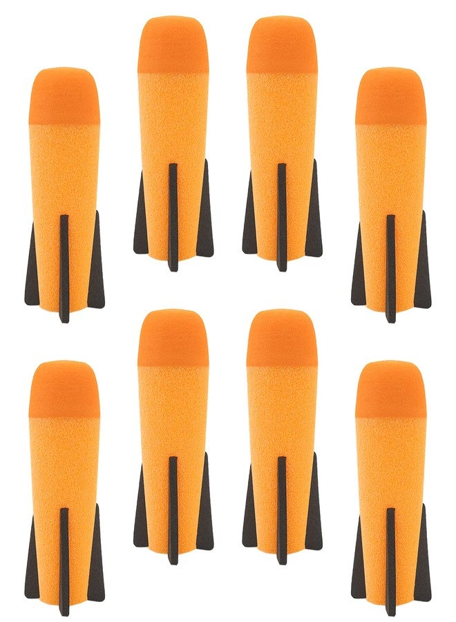 EKIND 8-Pack Mega Missile Refill for Toy Rocket Launcher, Foam Ammo Compatible for Nerf N-Strike Elite Series (Orange) - Image 1