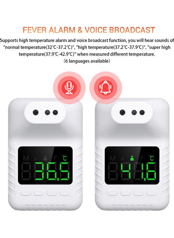 نيبمينينت مقياس حرارة للجبهة بدون تلامس يثبت على الحائط يعمل بالأشعة تحت الحمراء - Image 4
