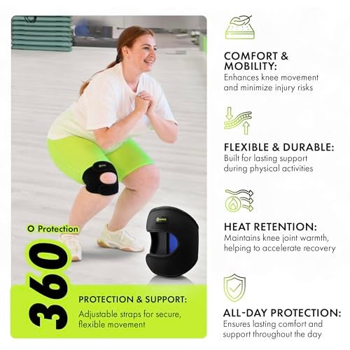 GARNO Knee Brace Plus Size, Dual Patella Tendon Support Strap, Adjustable Neoprene Stabilizer for Meniscus Tear, Arthritis, Tendonitis, MCL, ACL, Pain Relief, Recovery, Running, Men & Women; XL /2XL - Image 5