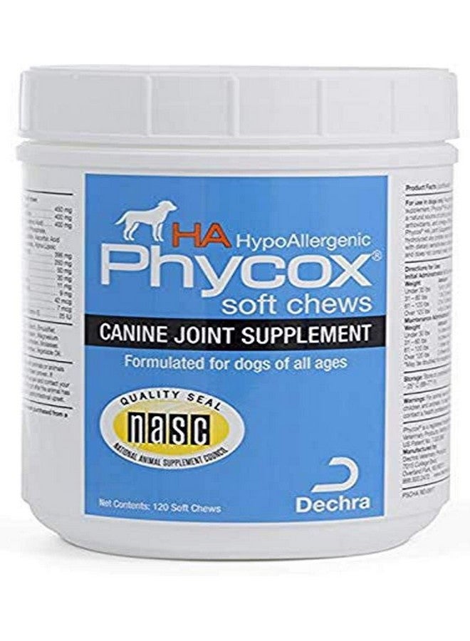 Dechra Phycox Hypoallergenic (HA) Soft Chews, Joint Supplement for Dogs (120ct)