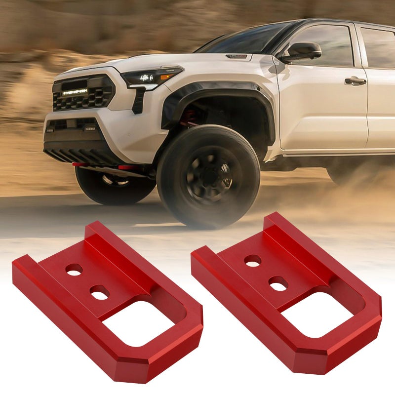 TECHPICCO Tow Hooks for Tacoma 202420264Runner 20252026Land Cruiser 250 20242025 Car Tow Hooks Compatible with Toyota Tacoma4RunnerLand Cruiser 250 Accessories Red