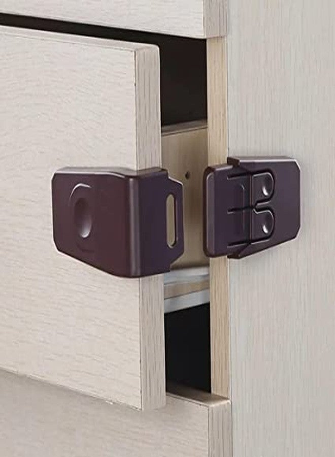 Prostuff.in Child Safety Cabinet Locks Plastic Self Adhesive Baby Safety Lock for Drawer/Refrigerator/Cupboard/Door/Sliding Door | Furniture Safety Locks for Kids, Multicolor, 2 pcs - Image 5