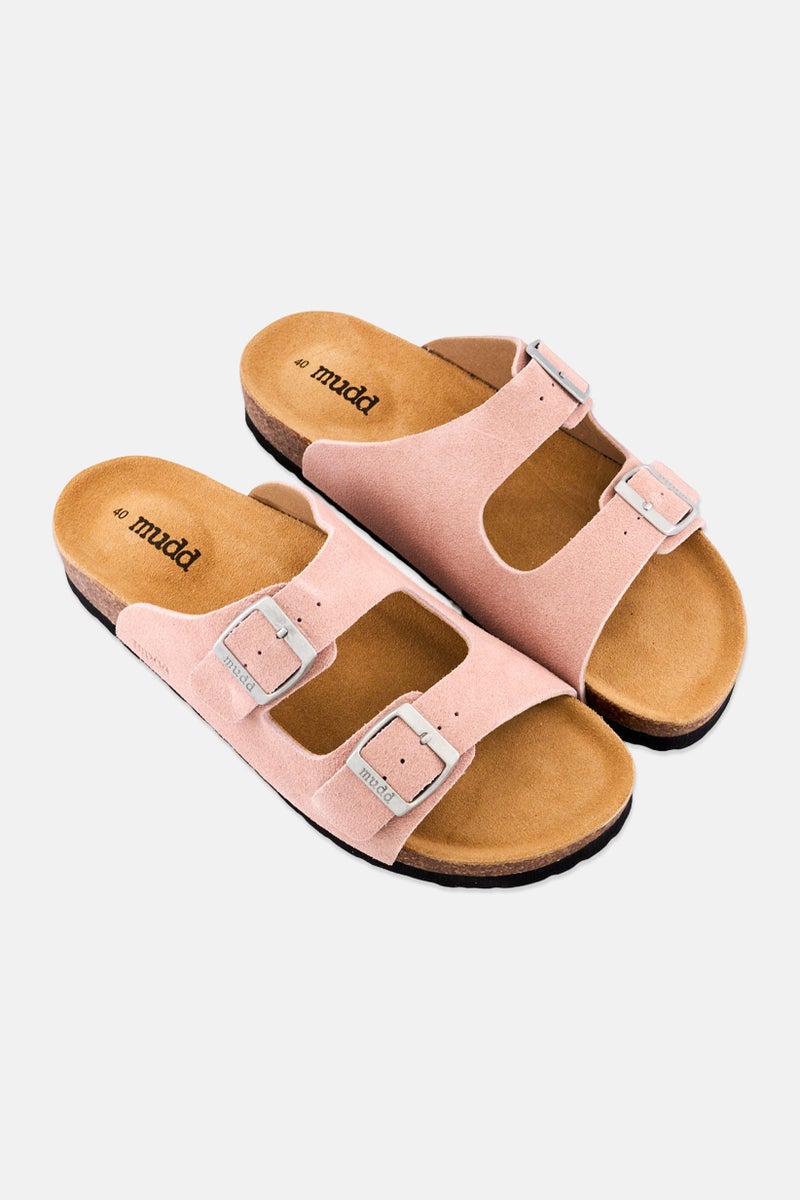 Mudd Women Slip On Cork Sandals, Light Pink - Image 2