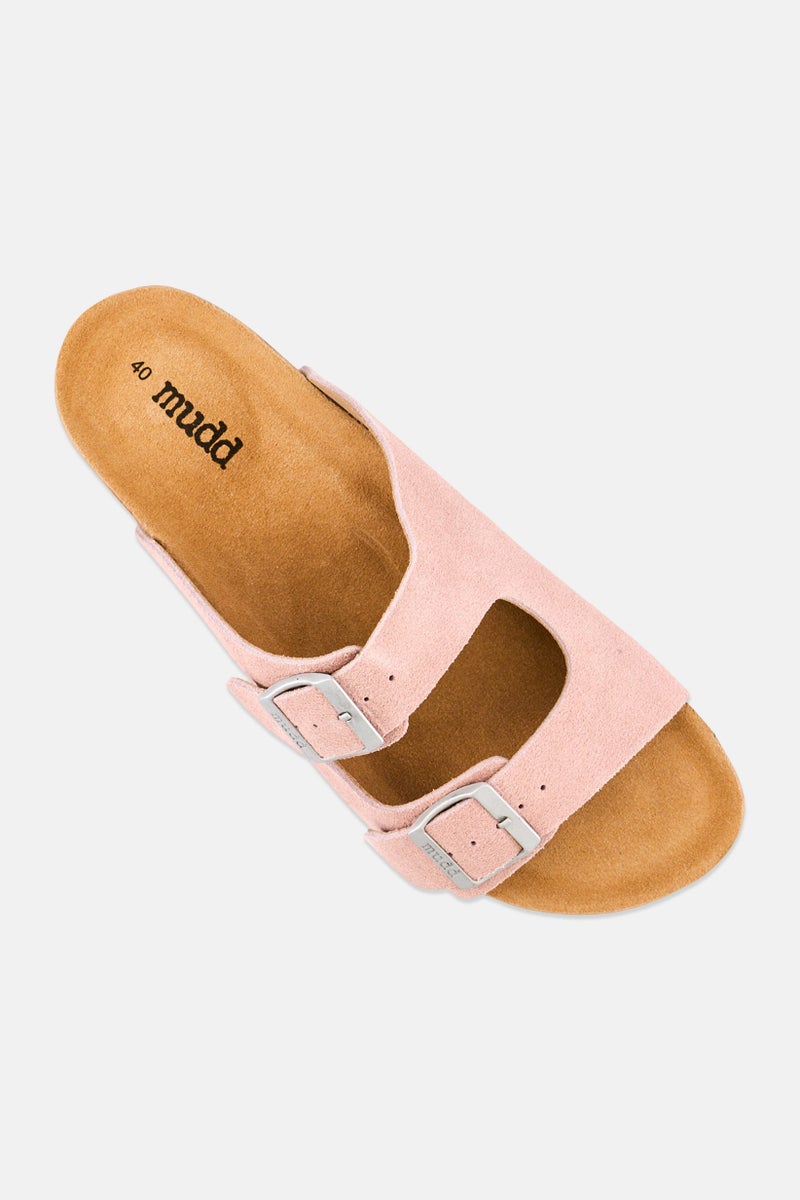 Mudd Women Slip On Cork Sandals, Light Pink - Image 3