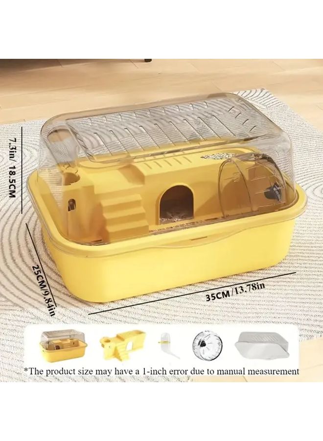 Large Space Green Villa Style Hamster Cage Multi Layer Acrylic Habitat Removable Panels - Image 2