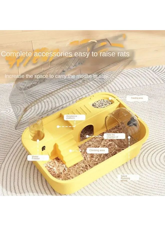 Large Space Green Villa Style Hamster Cage Multi Layer Acrylic Habitat Removable Panels - Image 5