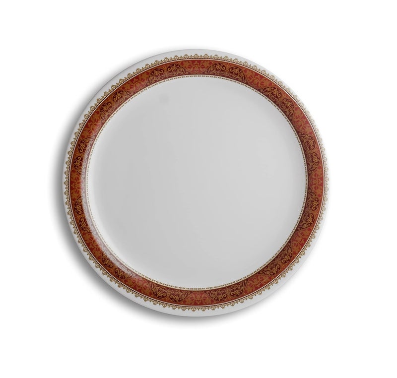 Superware Pure Melamine Dinner Plate Set Queen Diamond 11 6 nos Stain Free Glazed Finish - Image 3