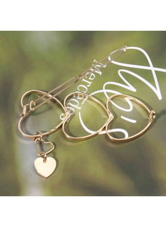 Yheakne Boho Love Heart Hair Clip Barrette Gold Hollow Hair Barrette Hairpin Metal Geometry Hair Clip Minimalist Bobby Pin Modern Hair Accessories For Women And Girls (Heart)  - Image 3