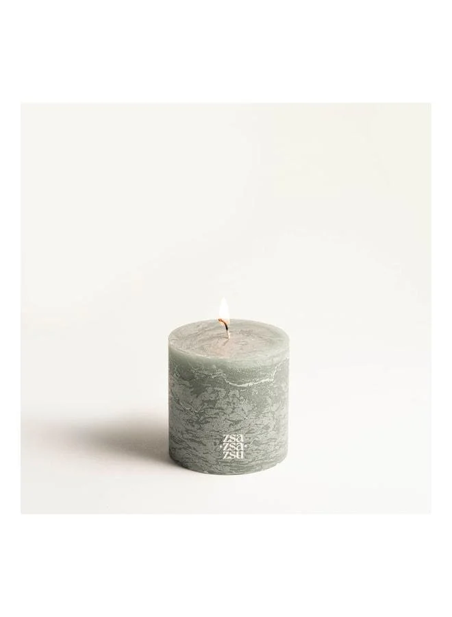 Zsa Zsa Zsu Deurne Turquoise Paraffin Candle 9x9x9 Cm.