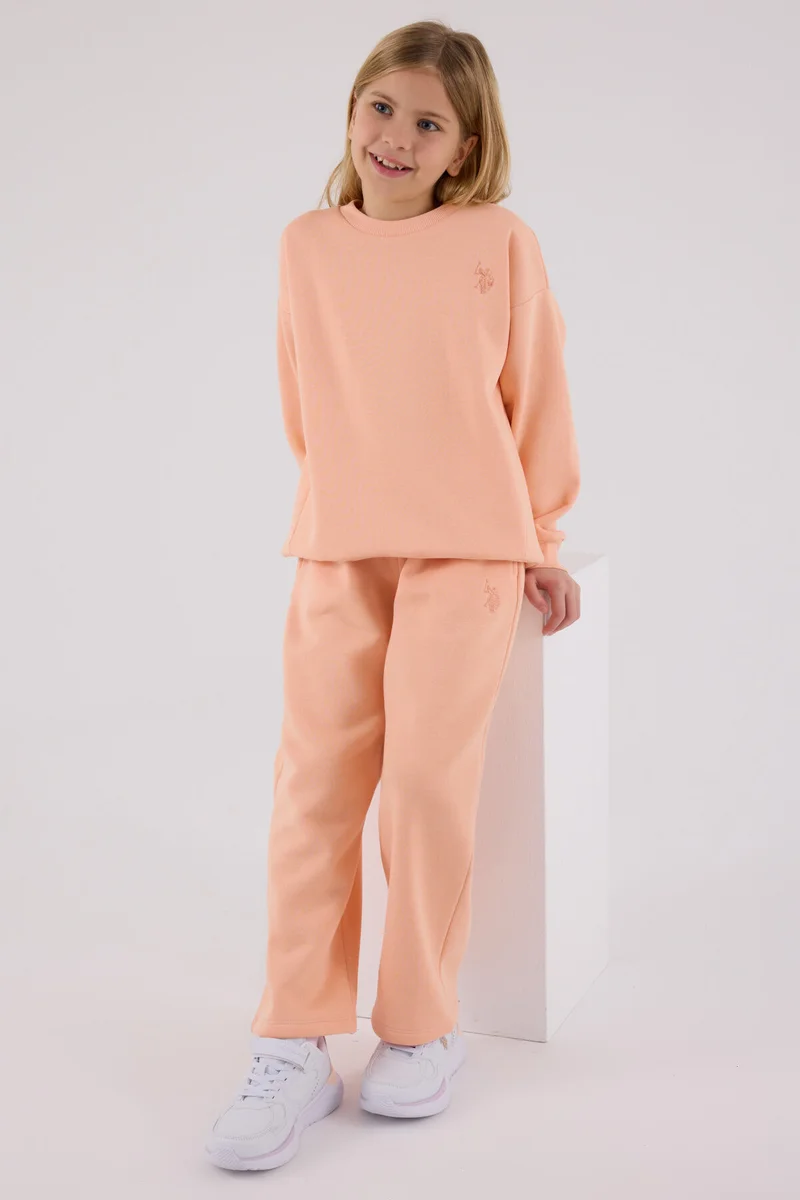 يو اس بولو اسن طقم رياضي سلموني للبنات من يو إس بولو أسن