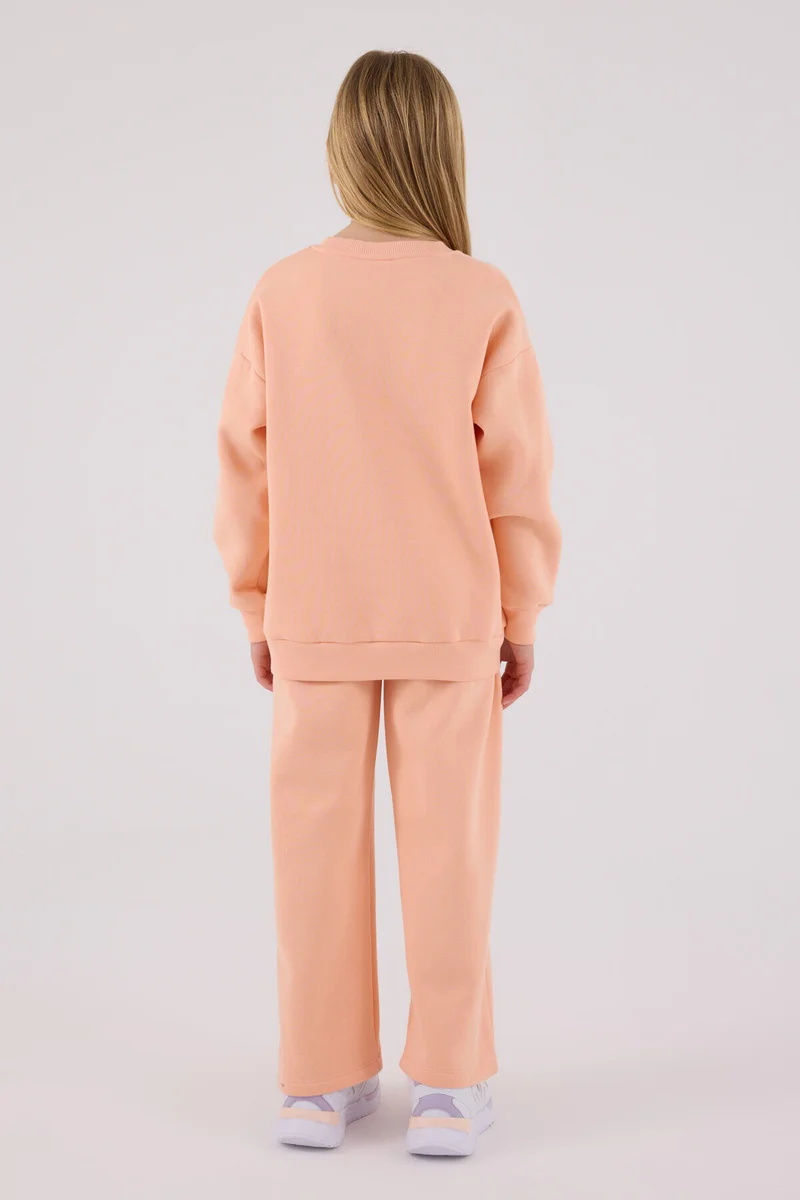 U.S. Polo Assn. U.S. Polo Assn Girls Salmon Tracksuit Set