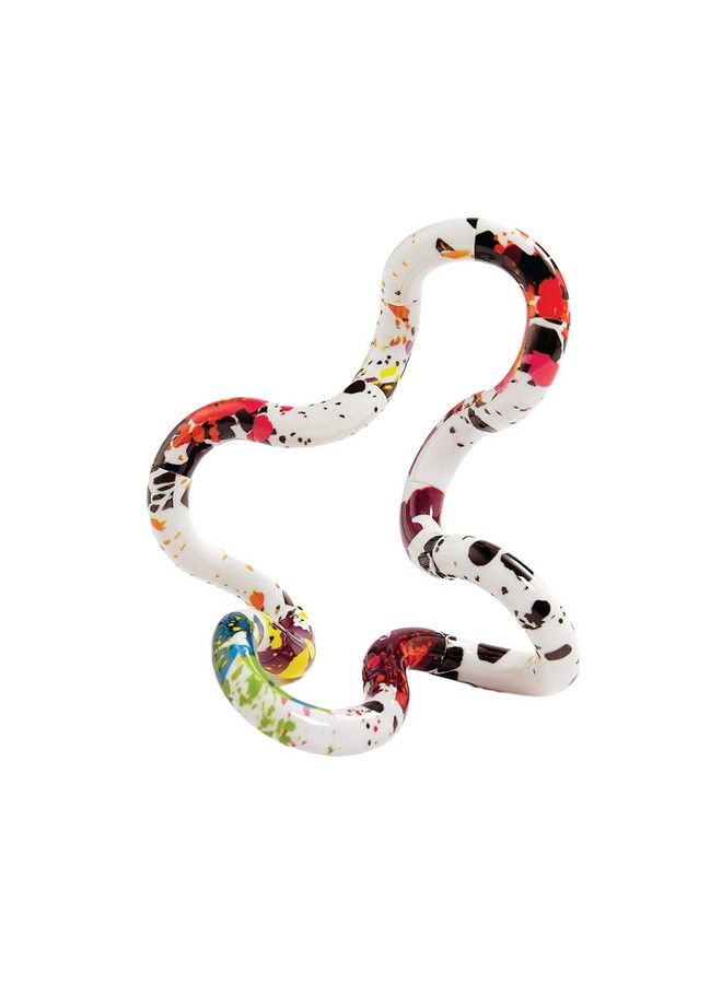 Tangle Jr. Masterpiece Trio (Neo Blade Drip) Artistic Pattern For Unique Fidget Experience Fidget With These Tangles At Work Or School Twist Fidget Toy For Kids And Adults Desk Toy For Adults